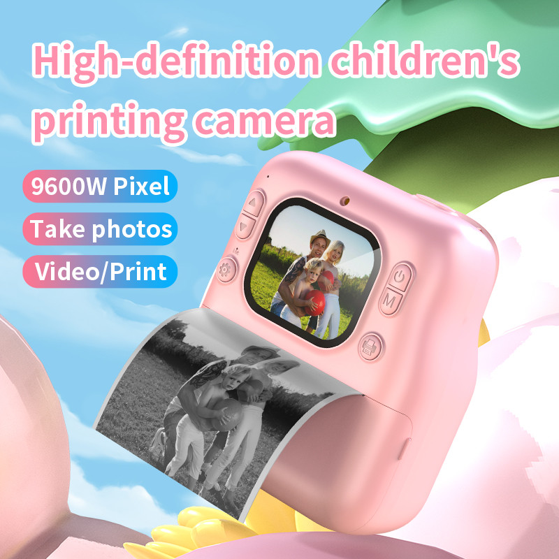 2.0-inch LPS Children's Printing Camera 1080P Video Y300H Wirelessly Thermal Printer