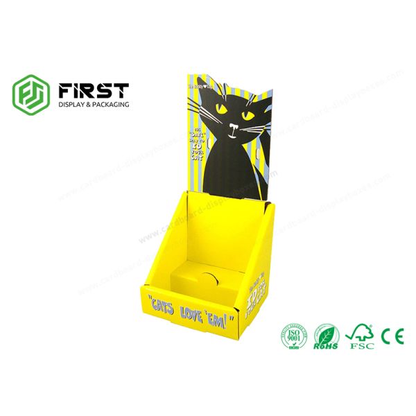 CMYK Printing 350g CCNB Corrugated Recyclable Cardboard Display Boxes For Retail Store
