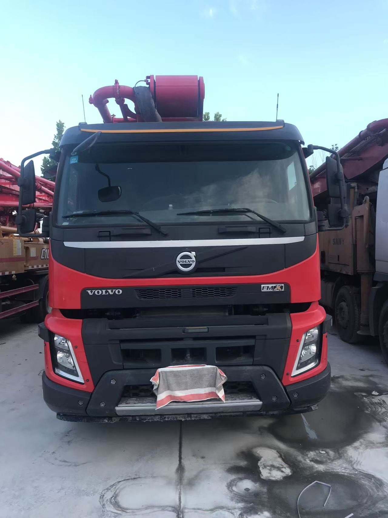A 63-meter concrete pump truck of Zoomlion Heavy Industry installed with Mercedes-Benz chassis for sale in 2019
