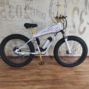 China Made 26inch Electric Fat Tire Bike With 48v 500w Motor Lithium Battery Powered factory