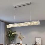 Golden Kitchen Island Pendant Light Nordic LED Rectangle Stainless Steel Hanging