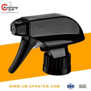 China Black Fine Mist Trigger Sprayer Pump 28/410 Black Ratchet Sprayers 0.12CC Car Wash factory