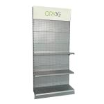 Shanghai Xingye Shelf Supplier Custom Logo Silver Gray Color Exhibition Shelf