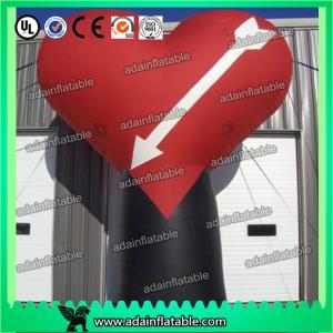 China Event Advertising Inflatable Heart Model With Arrow,Promotion Inflatable Heart factory