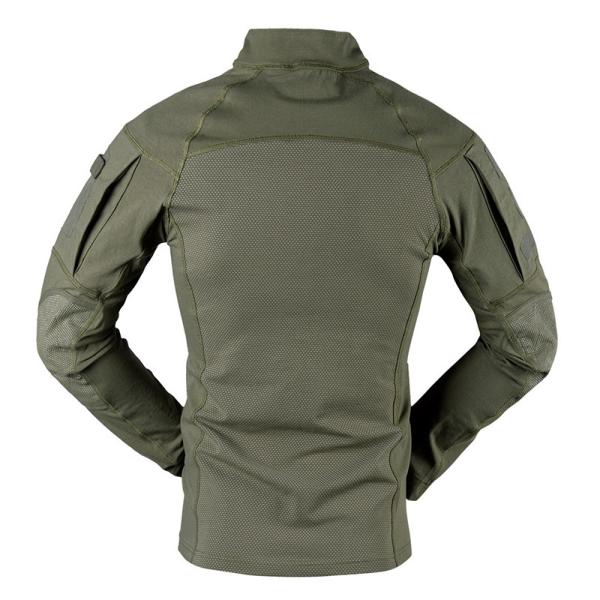 Outdoor Knitted Green Long Sleeve Sports Uniform with Anti-Static and Seamless
