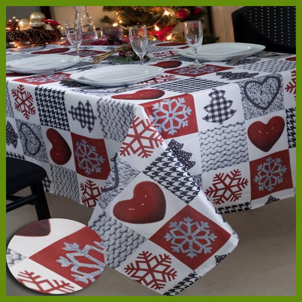 Hot selling Chrismas Snowflake n heat kids designs printed table decrational