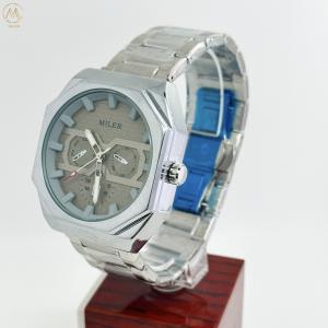 China OEM Sports And Business Style Mens Stainless Steel Band Quartz Watch With Analog And Digital Display factory