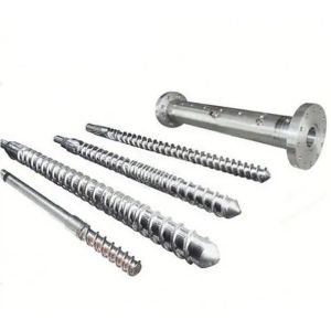 China HDPE Bimetallic Pvc Screw And Barrel With Flange Machinery Parts on sale