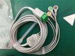 GE Patient Monitor ECG 5 Lead 11 Pin Cable AHA 110051025 EU586S-A Monitor Parts