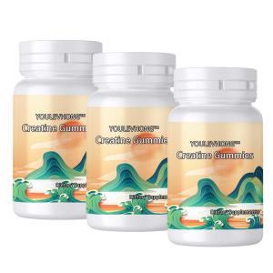 China Natural Fruit Flavored Vegetarian Creatine Gummies Sugar Free Gluten Free Chewable For Muscle factory