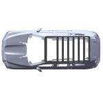 4x4 Vehicle Exterior Accessories Aluminum Roof Rack with High- and Powder