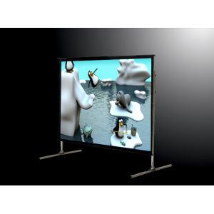 200" Portable mobile projector screen Fast Fold Screens With Front White / Grey