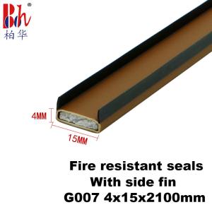 China Fireproof Fire Resistant Seals 2100mm Length PVC Shell With Sodium Silicate Fillings factory