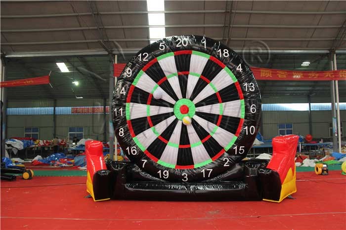 Waterproof Inflatable Soccer Dart Board , PVC Inflatable Interactive Games