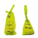 Biodegradable Tie Handle Dog Poop Bags Compostable Dog Waste Bags