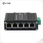 Industrial 4 Port 10/100/1000T 802.3at PoE Switch plus 1 Port Gigabit RJ45