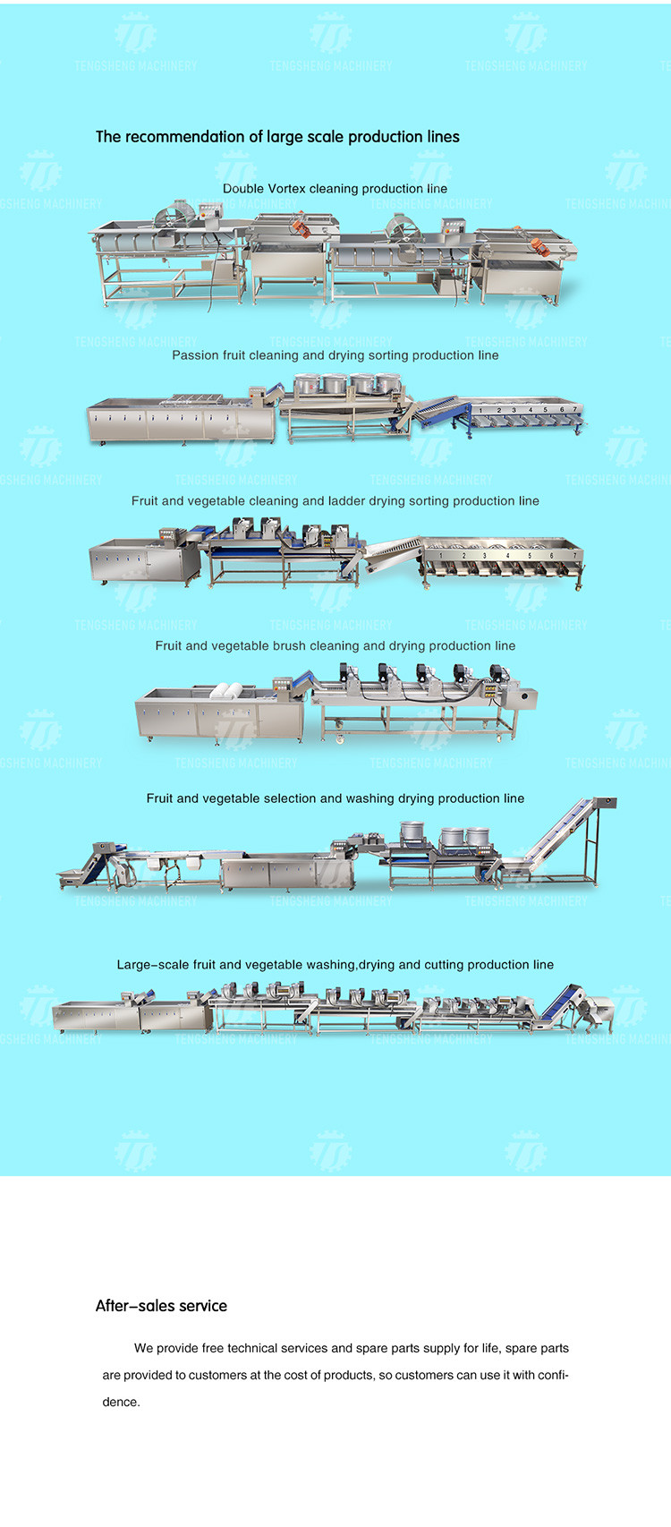 SS Fruit Vegetable Washing Machine Pre - Foaming Lifting Hair Roller Cleaning Production Line