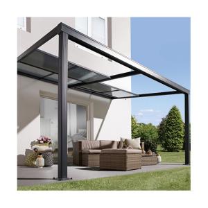 China 6mm 8mm Outdoor Metal Storage Shed / Aluminium Garden Pergola With Powder Coated factory