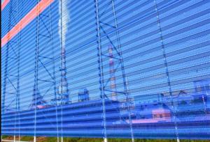 China Round Hole Anti Wind Net Sprayed 0.8mm Thickness factory