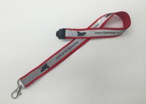 China Excellent Reusable Glow In The Dark Lanyards With Swivel Hook / Bulldog Clips factory