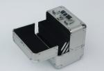 Large Space Silver Aluminium Makeup Box , Durable Lockable Makeup Case