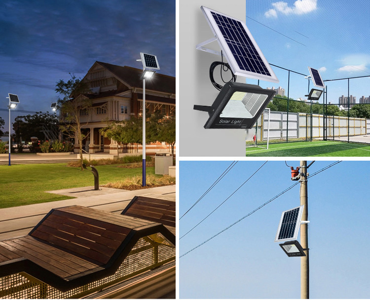 LED Garden Outdoor Solar Flood Light Motion Sensor Powered With Smart Light Control