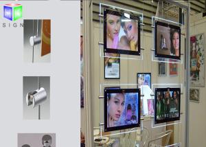 China Hanging LED Poster Frame Light Box Double Sided Movie Poster Display Case factory