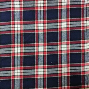 China Breathable Cotton 32X32 Yarn Dyed Plaid Cotton Fabric Grid Pattern factory