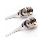 F6 Bare Copper TV Cable for CCTV System Steel Wire Messenger Male RF CATV