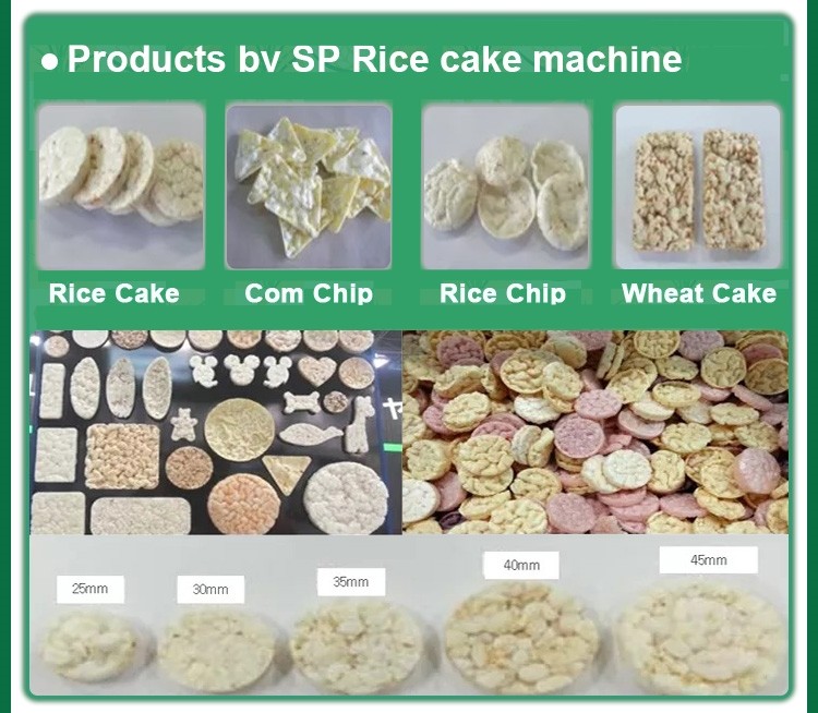 Bakery Popped Chips Machine For Natural Rice And Artificial Rice Cake