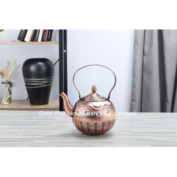 Household water kettle long handle coffee pot 1L multicolor stainless steel water boiler