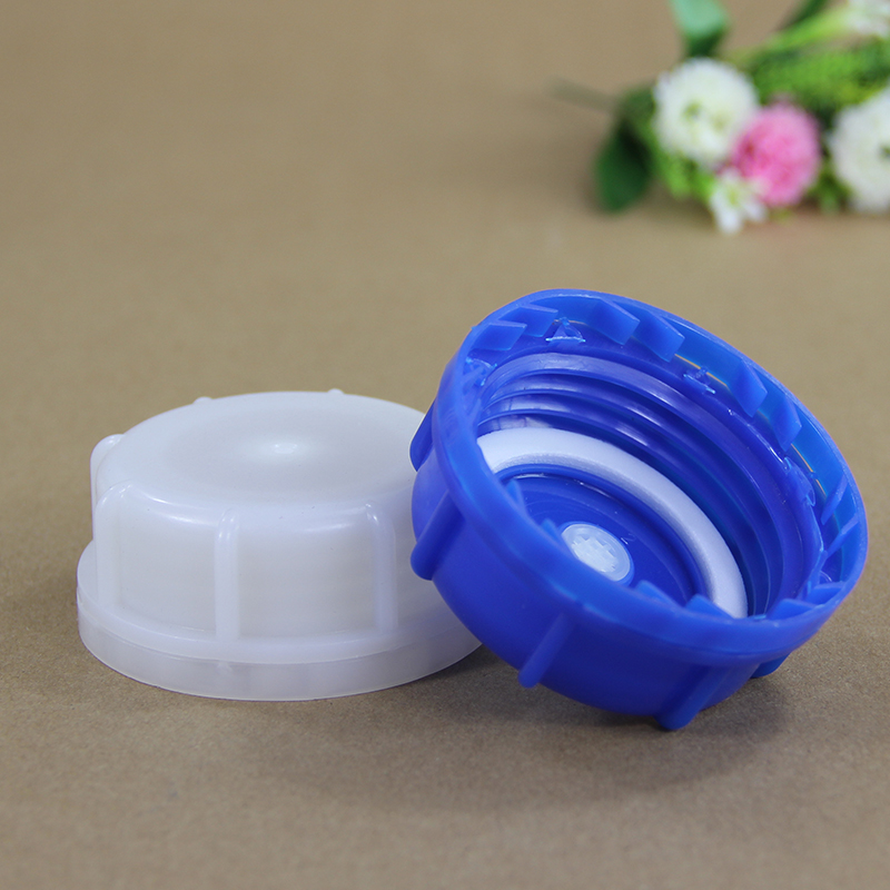 Secure Capsule Closure for Custom Logo White 50MM Vented Bottle Caps in HDPE Material
