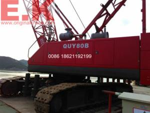 China Chinese FUWA crawler crane track crane 80TON lifting equipment hoist crane factory