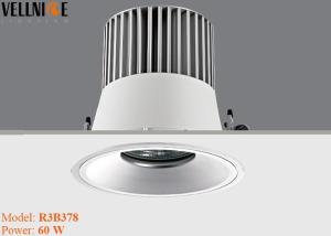 China Hight Lumen Lobby Recessed LED Down Light 60w Indoor IP20 COB Light Fixture Size 230mm factory