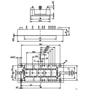 China VUB120-16N02 Three Phase Rectifier Bridge with IGBT and Fast Recovery Diode for FUJITSU IGBT Power Module factory