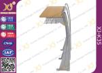 University Steel Book Holder Lecture Room Seating With Writing Desk