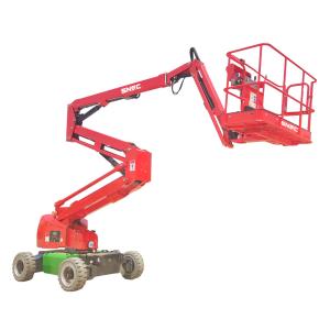 China 6m-22m Hydraulic Trailer Telescopic Articulated Cherry Picker SNSC Spider Towable Boom Lift factory