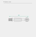 Jh-2167 Steel Minifix Spreading Bolts 40mm Cabinet Fittings For Rta Furniture