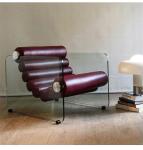 Simple Transparent Acrylic Leisure Single Chair Fiberglass Shaped Recliner