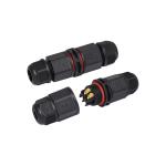 300V 20A 4 Pin LED Connector 2 Ways Straight Shape Screw Type Wire Connector