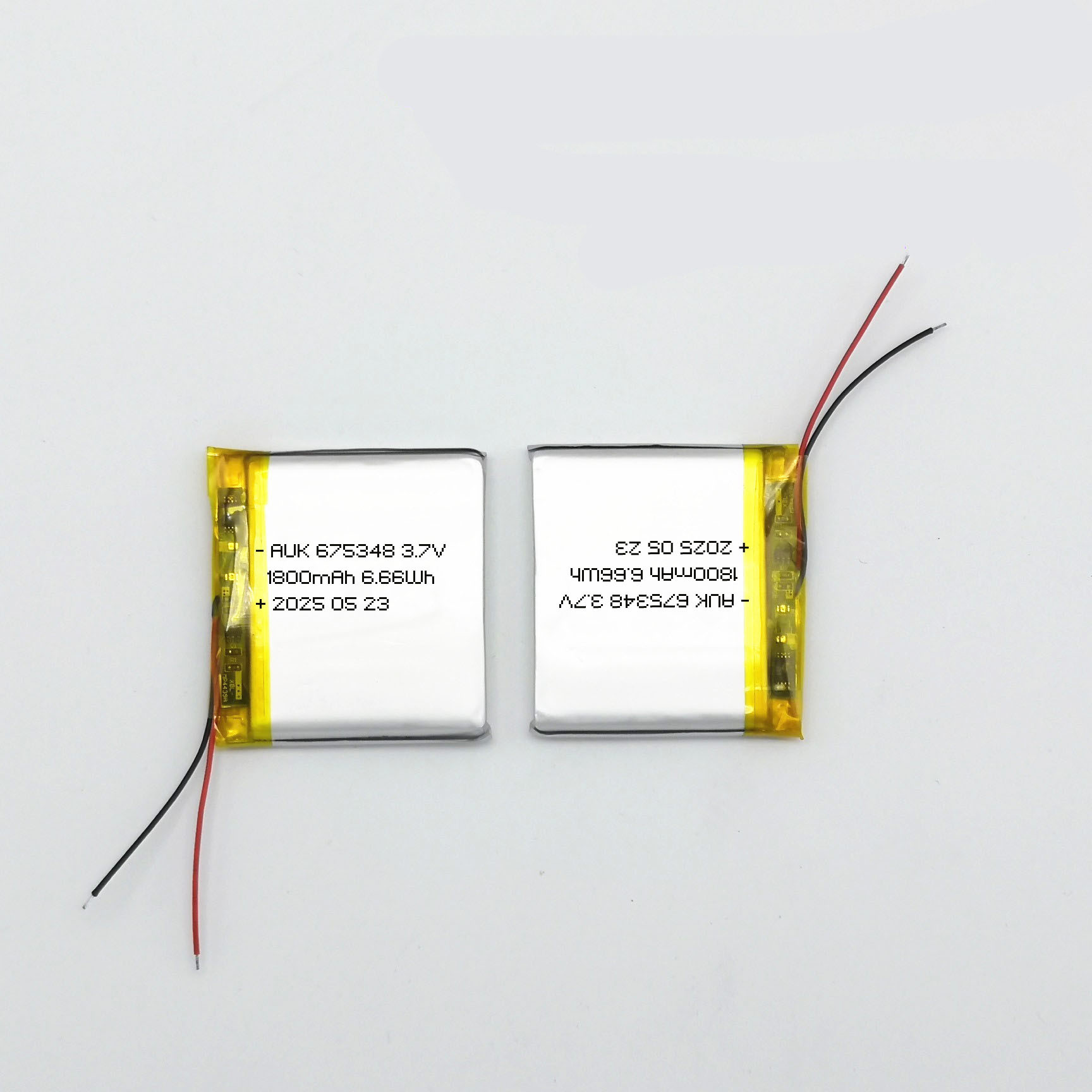 675348 3.7V 1800mAh 6.66Wh Lipo Battery Lithium Polymer Battery 4.2V With UN38.3 IEC62133