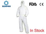 White Surgical Disposable Protective Coverall Nonwoven Microporous Film