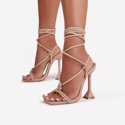 China Open Toe Stylish High Heel Sandals For Ladies Dressy Events factory