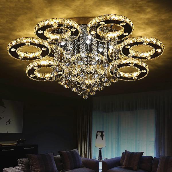 Unusual Crystal ceiling lights Fixtures for Indoor home Lamp Decoration (WH-CA
