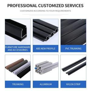 China White Plastic Edge Trim PVC Strip PC Cover Diffuser Profiles for Alluminum Plastic Sheet factory