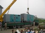 Professional Silence Soundproof Genset Power Plant , Man Containerised Generator