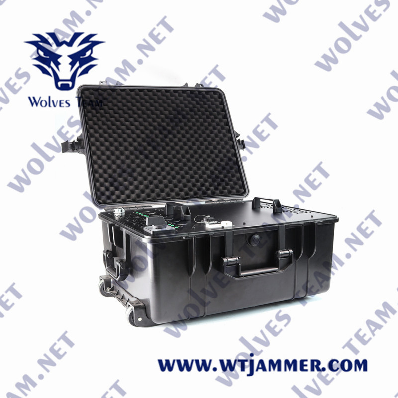 WIFI5.8G GPS 2500m 600W Outdoor Signal Jammer For Uav