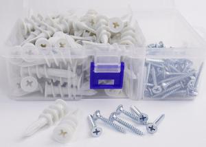 China White Pe Fish Like 13X40mm Drywall Screw Inserts For Gypsum Board factory