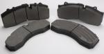 Light Vehicles Bus Brake Pads Metallic Friction Material Customized Color