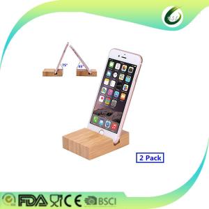 China cheap bamboo mobile phone holder factory